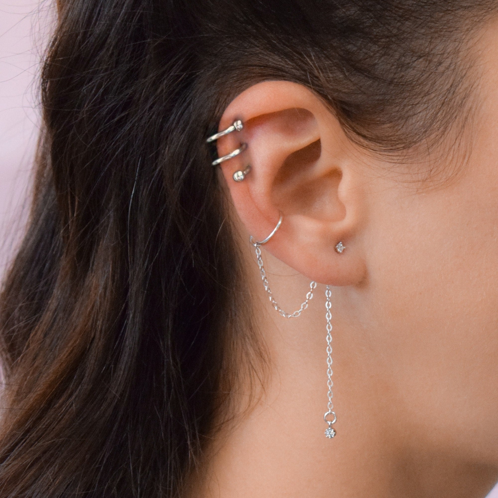 Spiral Helix Cartilage Earrings – Painful Pleasures