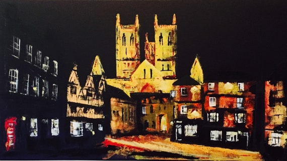 Lincoln Art Print. Lincoln, England. Lincoln Cathedral Print + Free personalised Gift Card