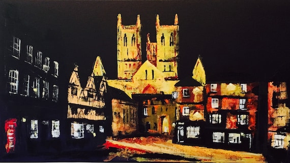 Lincoln Art Print. Lincoln, England. Lincoln Cathedral Print + Free personalised Gift Card