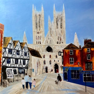 Lincoln Art Print, wydruk Lincoln Cathedral, prezent. + Darmowa spersonalizowana karta podarunkowa