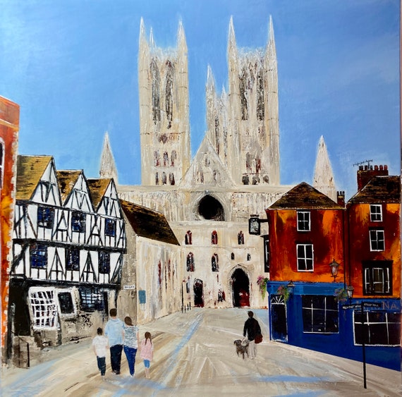 Lincoln Art Print, Lincoln Cathedral print, gift. + Free personalised Gift Card