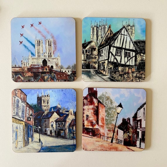 Lincoln Scene Fridge Magnets, gift