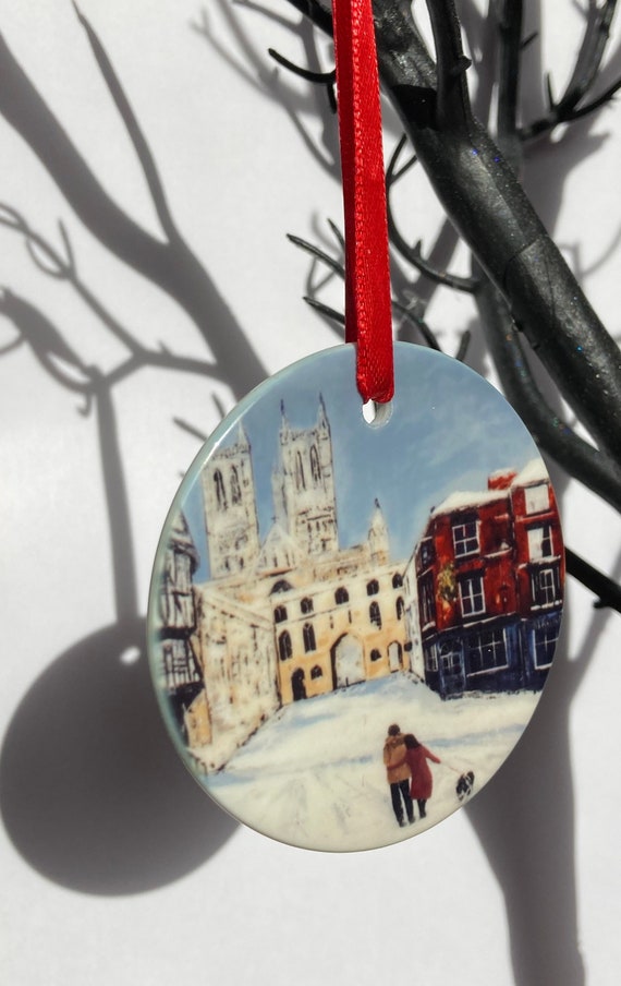 Lincoln Christmas Bauble. Hanging Decoration/Christmas/ Birthday Bauble Gift