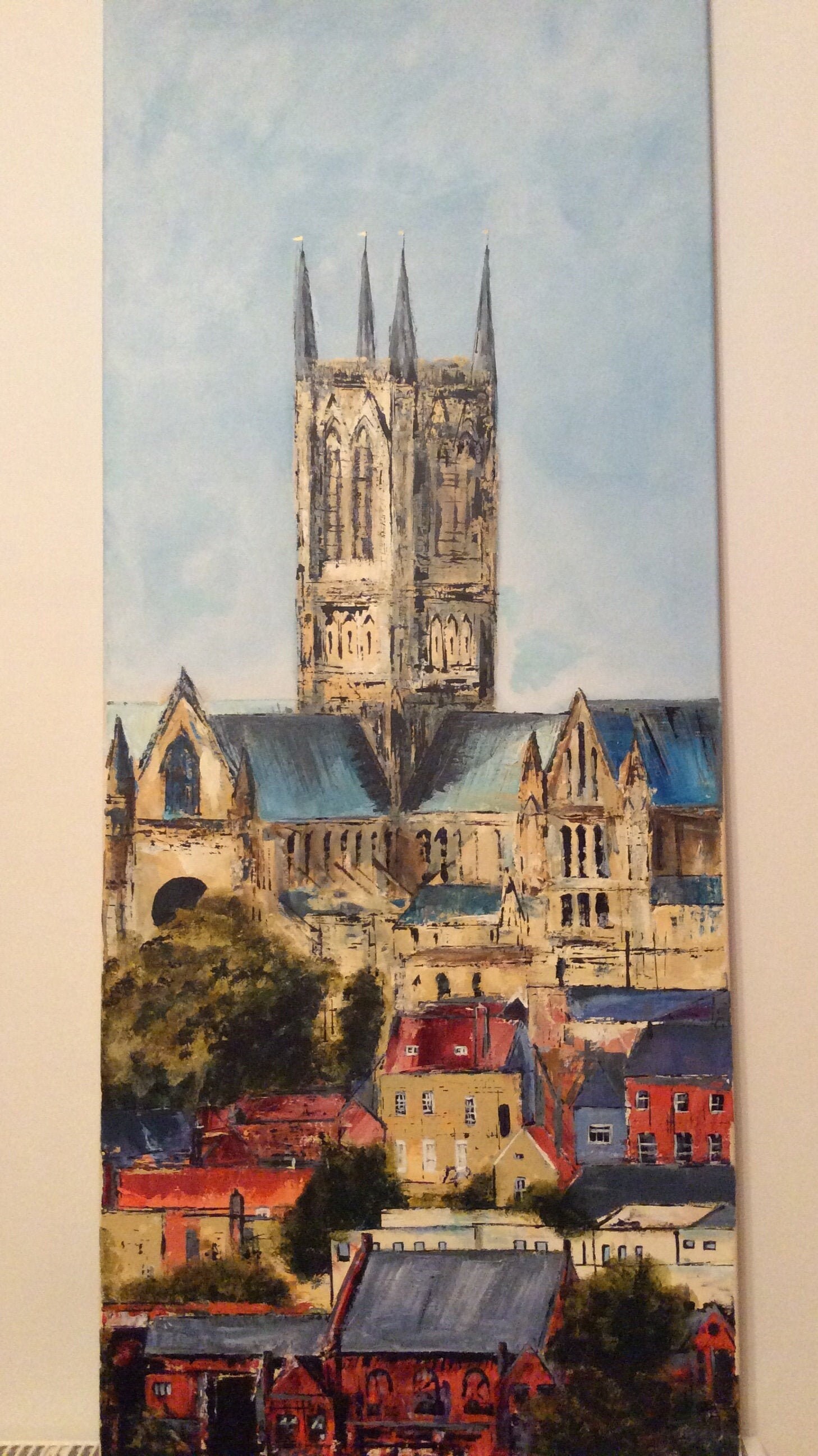 Lincoln, England. Lincoln Cathedral a Giclee Print from an original