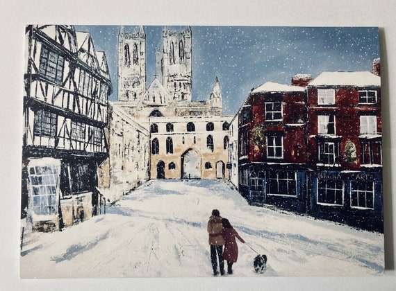 Lincoln Gift Card. Winter Exchequergate. Lincoln Christmas Card