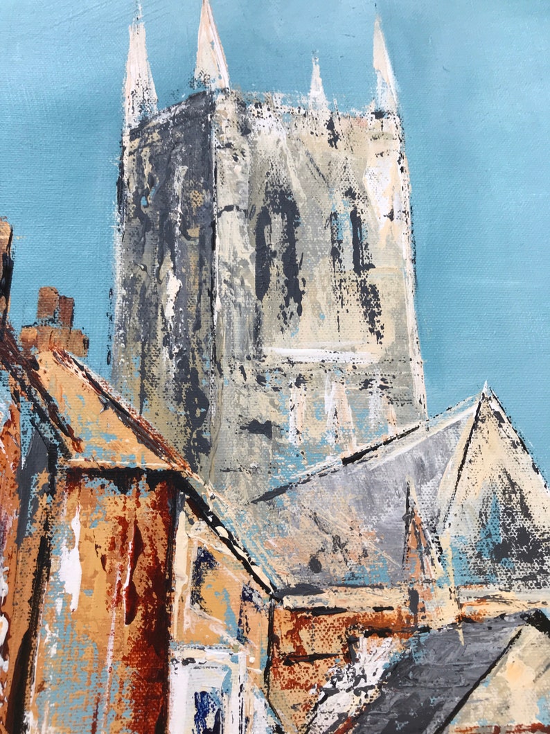 Lincoln UK a giclee print from an original acrylic painting England The Strait Lincoln