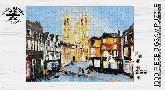 1000 piece jigsaw - Exchequergate, Lincoln. Gift from Lincoln