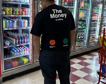 Das Geld ruft Hemd, Geld-T-Shirt, glückliches Tshirt, lustige Hemden-Hustler-Gang, Geschenk für Freund vorhanden für Geschäftspartner, Geschäftsstil