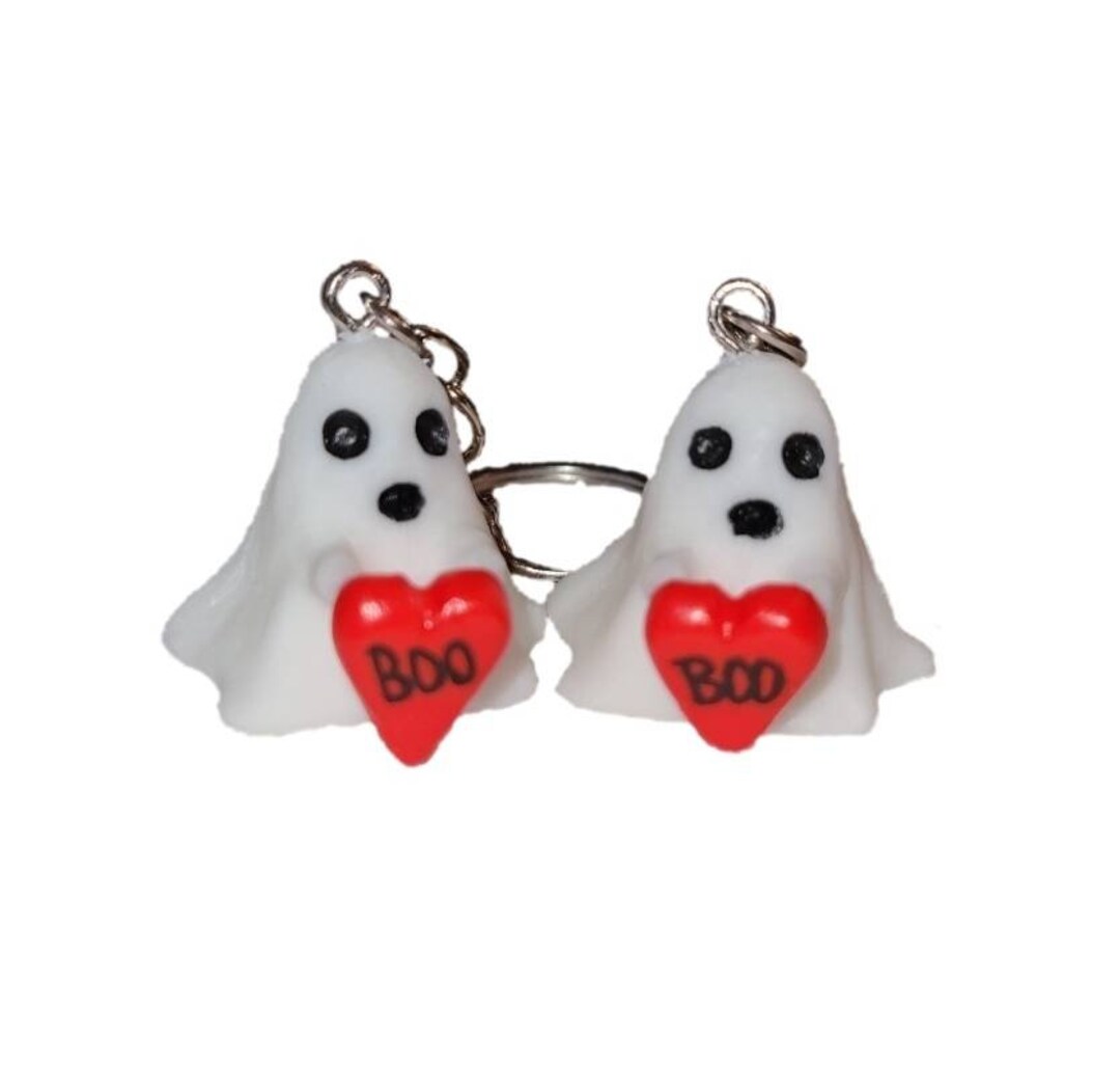 Boo Keychain, Ghost Key Chain, Couples Keychain, Love Keychains - Etsy