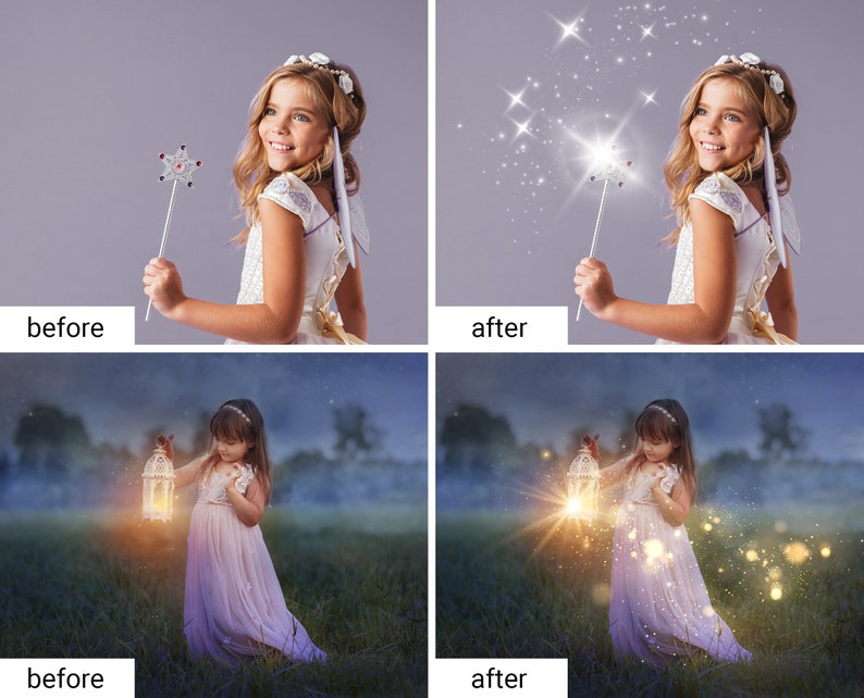 60 Magic shine sparkle effects overlays fairy Etsy
