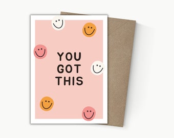 You've Got This Card Greeting Card Colorful Typography - Etsy UK