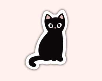 Black Cat Vinyl Sticker