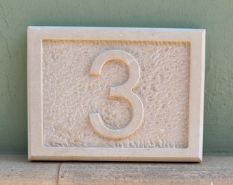 Deep Engraved Stone| Limestone Sign| House Nameplate| Handmade House Sign| Limestone Numbers| Slate House Number| Engraved Number|