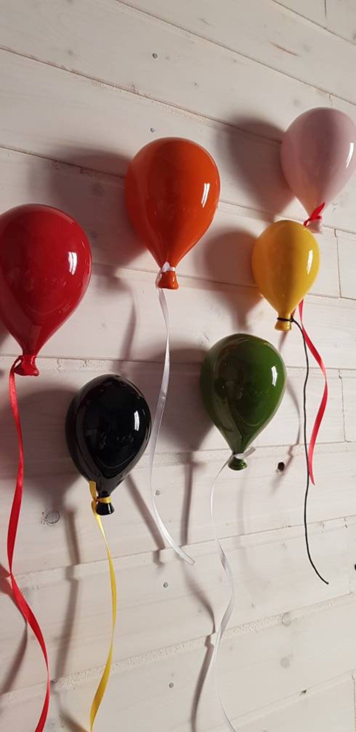 CERAMIC BALLOONS Ceramic Balloon Decorative Balloons Wall Etsy