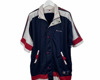 Vintage Champion Short Sleeve Track Top 
