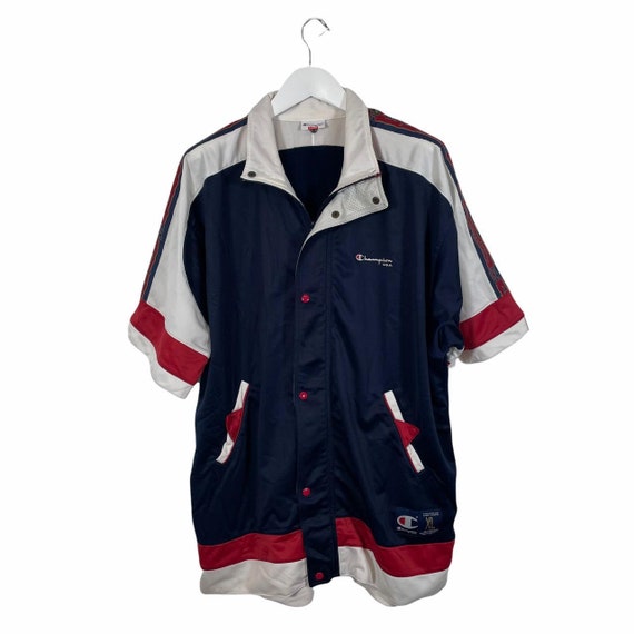 Vintage Champion Short Sleeve Track Top 