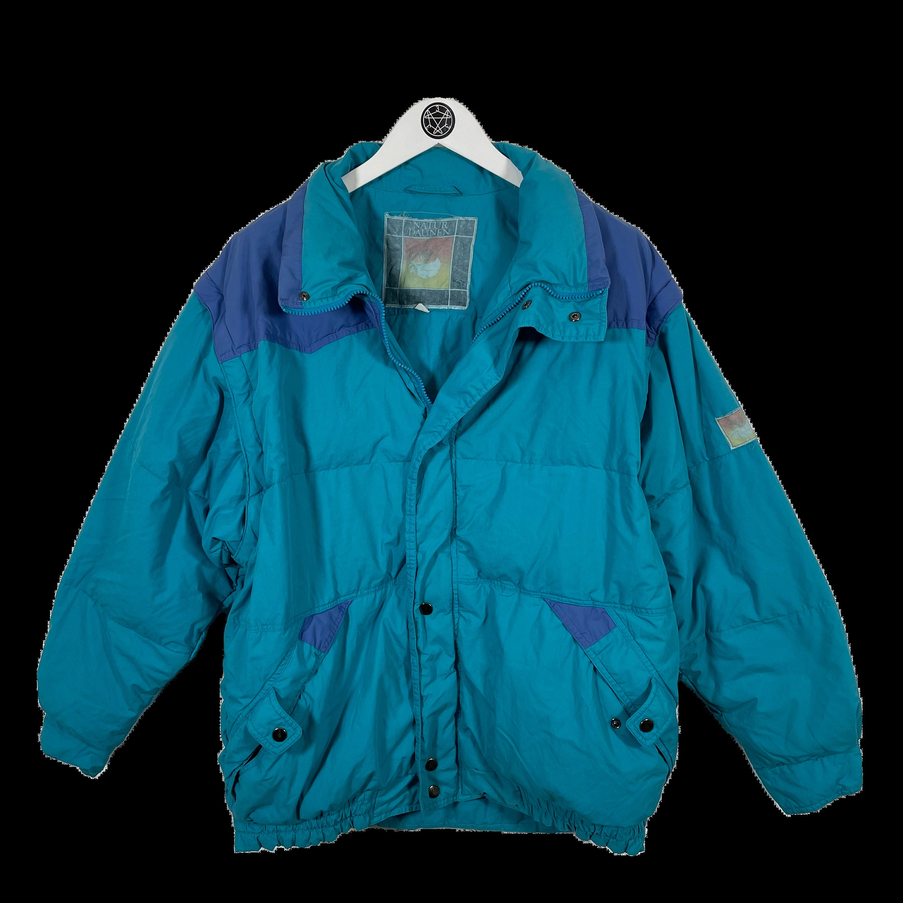 Vintage Natur Daunen Jacket Large - Etsy
