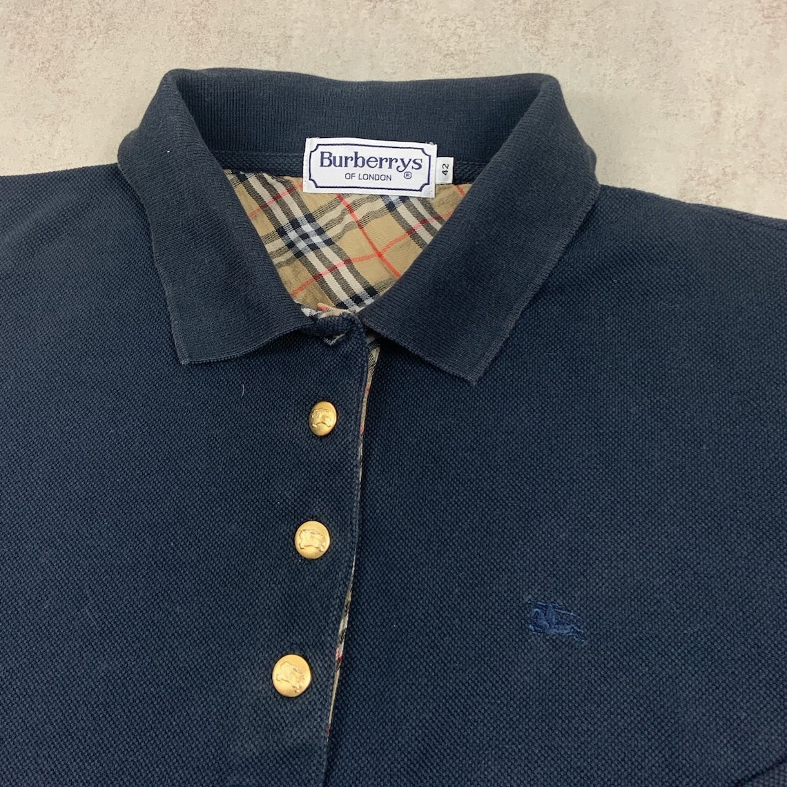 burberry long sleeve polo women's