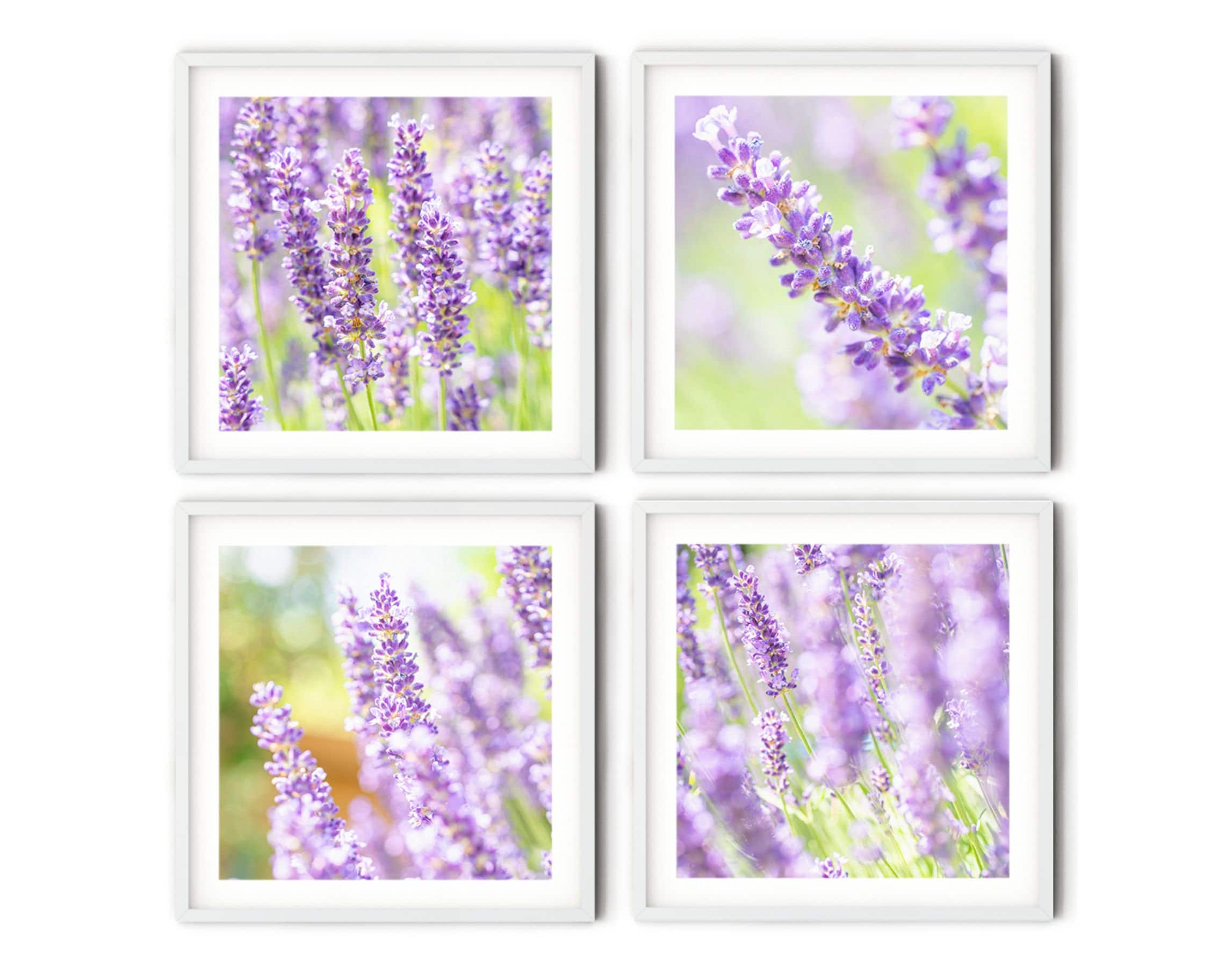 Lavender Decor, Flowers Wall Art Lavender Wall Hanging, Nursery Decor Girl,  Bathroom Wall Decor, Bedroom Decor for Teens 