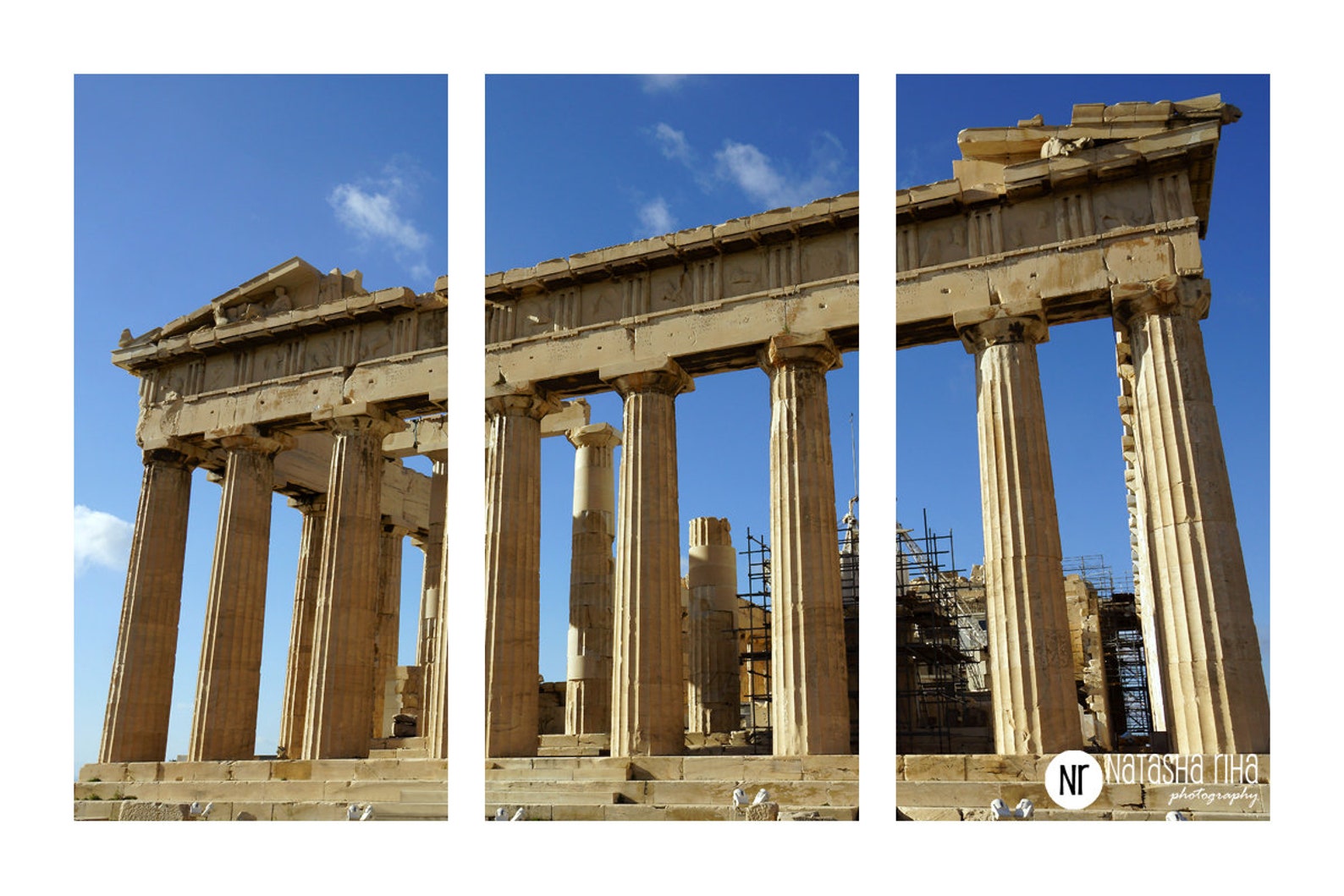 Acropolis Canvas Wall Art / Ancient Greek Parthenon Print / Etsy