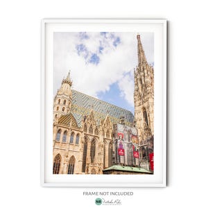 Saint Stephens Cathedral Print, Fine Art Vienna Photography, Large Austria Wall Art, Gothic Church Architecture Photo, Europe Travel Poster