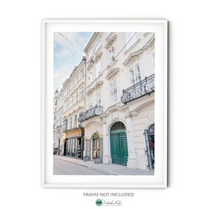 Old Town of Vienna Photo, Fine Art Vienna Photography, European City Travel Wall Art, Austrian Architecture Print, Neutral Home Decor
