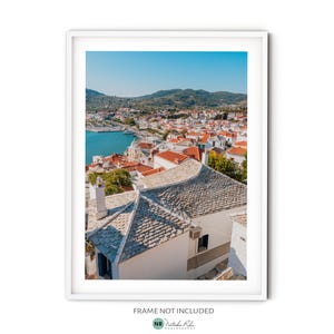 Town of Skopelos Print - Fine Art Travel Photography Print for Greece Themed Home Decor