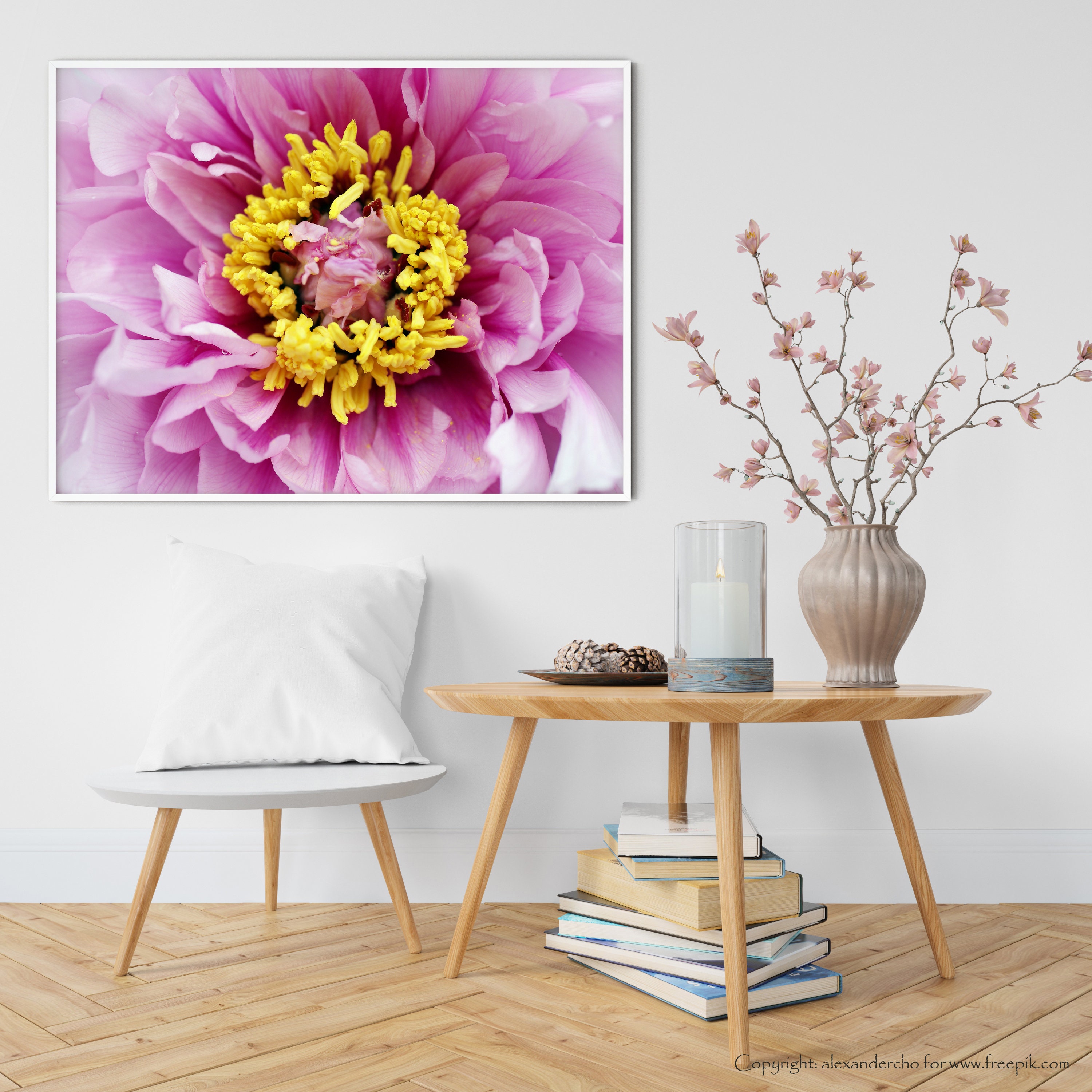 Pink Peony Wall Art / Peony Print / Peony Wall Decor / Flower Etsy