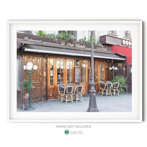 Le Petit Chatelet Bistro Print, Fine Art Paris Photography, France Travel Wall Art, Parisian Home Decor, French Themed Room Wall Decor