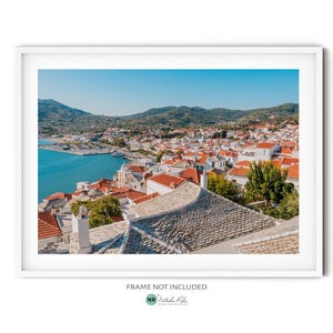 Town of Skopelos Print - Fine Art Travel Photography Print for Greece Themed Home Decor