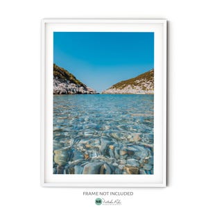 Calm Beach of Skopelos Print - Fine Art Photography Print for Modern Beach Themed Home Decor