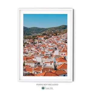 Town of Skopelos Print - Fine Art Travel Photography Print for Greece Themed Home Decor