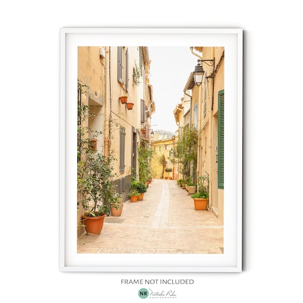 Cassis Provence Print, Fine Art South of France Photography, French Village Wall Art, Mediterranean Street Photo, French Country Decor