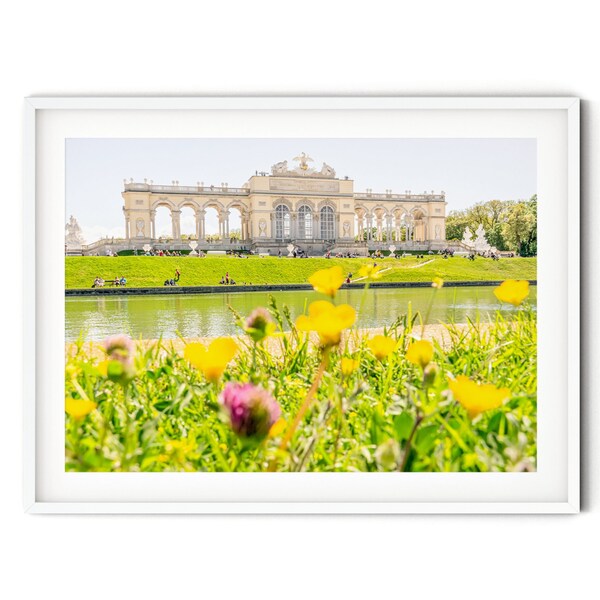 Gloriette Schonbrunn Palace Print, Fine Art Vienna Photography, Austrian Architecture Wall Art, European Style Travel Themed Decor