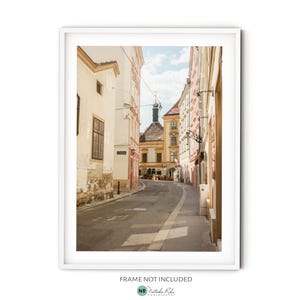 Alley of Vienna Print, Fine Art Travel Photography, European Street Art Print, Large Austria Wall Art, Old Town Architecture Poster