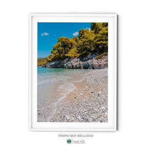 Skopelos Beach Print - Fine Art Photography Print for Modern Beach Themed Home Decor
