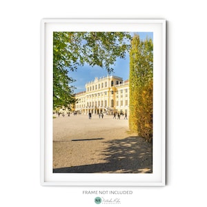 Schonbrunn Palace Print, Fine Art Vienna Photography, Austria Wall Art, European Architecture Poster, Contemporary Travel Themed Decor