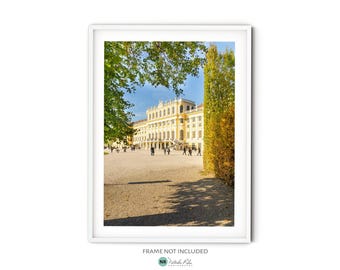 Schonbrunn Palace Print, Fine Art Vienna Photography, Austria Wall Art, European Architecture Poster, Contemporary Travel Themed Decor