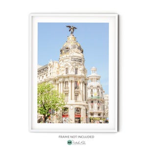 Metropolis Madrid Photography, Fine Art Spain Travel Print, Gran Via Street Art Print, European Architecture Wall Art, Contemporary Decor