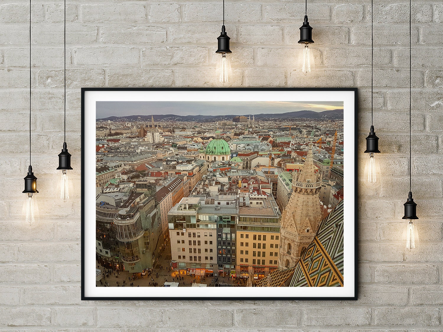 Vienna travel poster / Vienna skyline / Vienna Austria print / Etsy