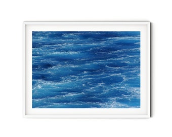 Abstract Ocean Print, Fine Art Ocean Photography, Minimalist Coastal Wall Art, Large Seascape Art Print, Modern Beach Themed Decor