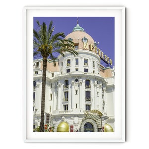 Hotel Negresco Nice Print, Fine Art South of France Photography, French Riviera Wall Art, Cote d'Azur Travel Print, French Themed Room Decor