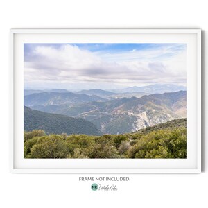 Greek Mountain Print, Fine Art Mountain Photography Print, Green Mountain Range Art Print, Epirus Landscape Wall Art, Modern Cabin Decor
