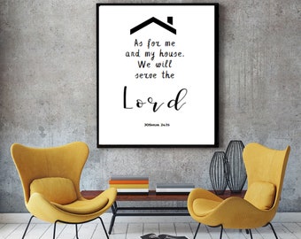 Joshua 24 Verse Etsy