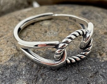 ◆VINTAGE HOLLYWOOD◆ 925 Silver Twist Rope Ring VH2435RI006 ◇VINTAGE HOLLYWOOD◇ 925 Silver Twist Rope Ring VH2435RI006