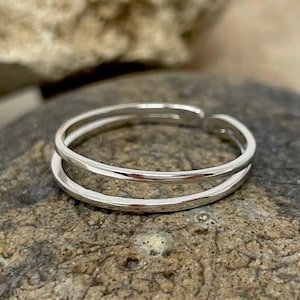 925 Sterling Silver Ring, Dainty Ring, Minimalist Ring, Small Ring, Thin Ring, Adjustable Ring, Open Ring, Stacking Ring, Rings for Women