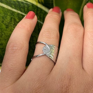 Stainless Steel Ring, Hammered Ring, Thick Ring, Statement Ring, Thumb Ring, Chunky Ring, Unique Silver Ring, Boho Ring, Rings for Women/Men