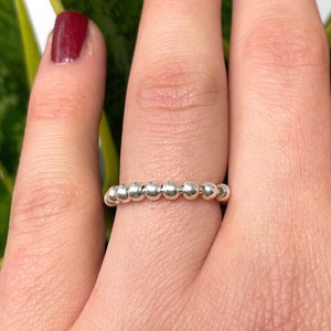 Stainless Steel Spinner Ring, Spinning Ring, Fidget Ring, Meditation Ring, Anxiety Ring, Worry Ring, Spin Ring, Bead Ring, Boho Ball Ring