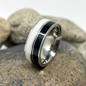 Stainless Steel Spinner Ring, Spinning Ring, Fidget Ring, Meditation Ring, Anxiety Ring, Worry Ring, Boho Ring, Spin Ring, Silver Man Band