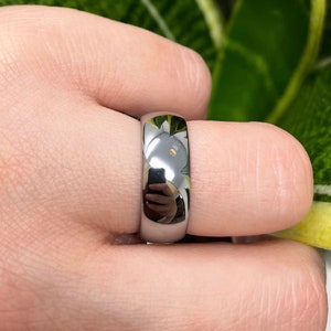 Silver Tungsten Ring, Tungsten Wedding Band, Thick 8mm Ring, Wedding Ring, Engagement Ring, Man Ring, Rings for Men Women, Anniversary Ring